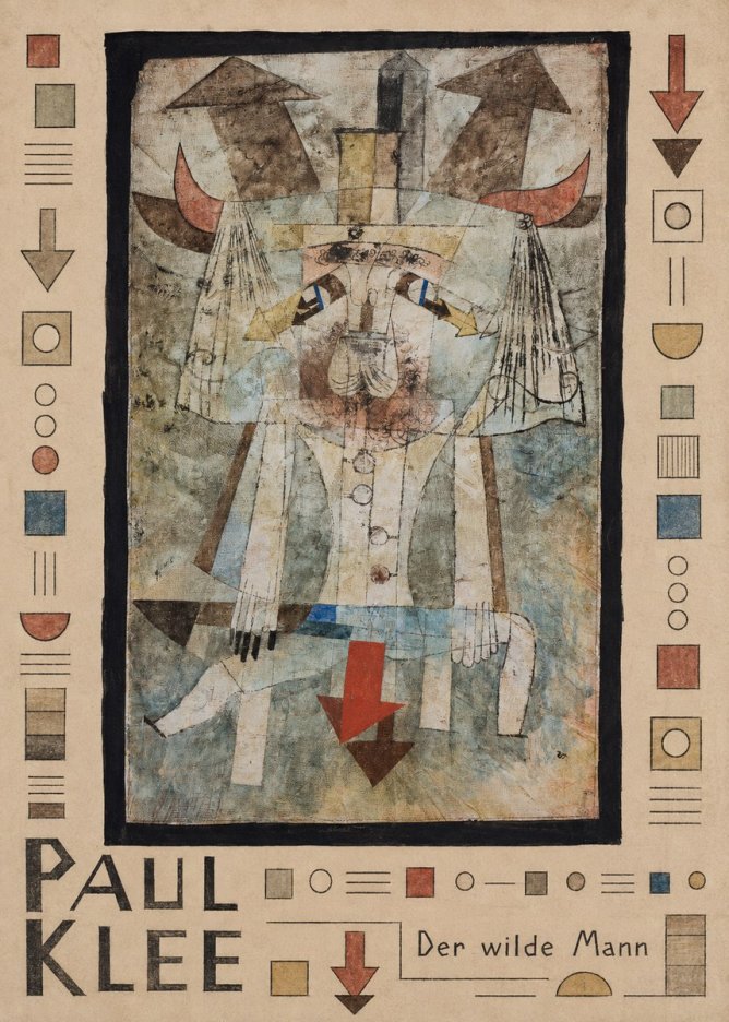 Paul Klee Der Wilde Mann No4 - Poster