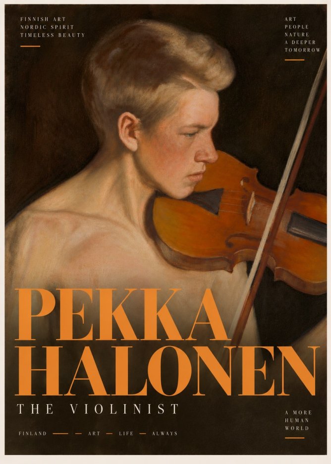 Pekka Halonen The Violinist No6 - Poster