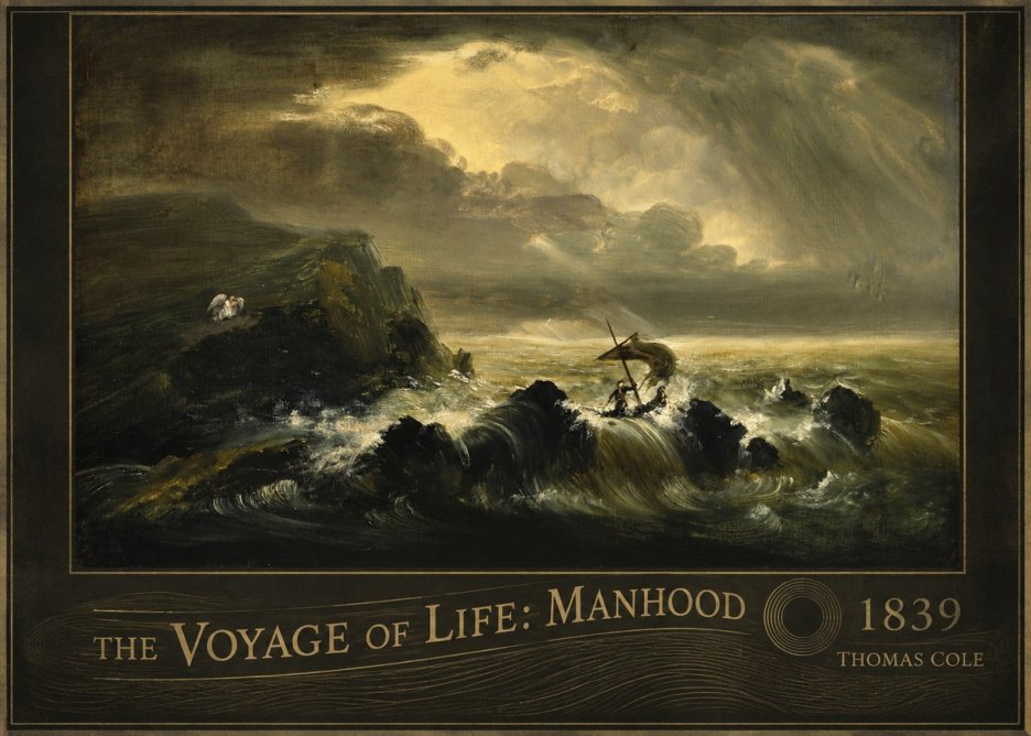 Thomas Cole The Voyage of Life: Manhood IV No6 - Poster