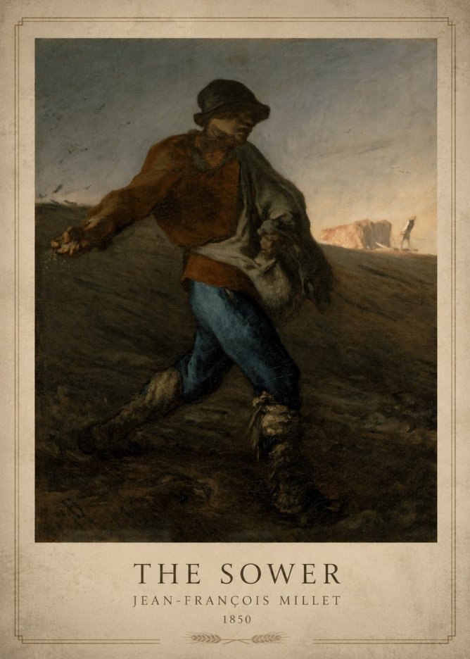 Jean-François Millet The Sower II No1 - Poster