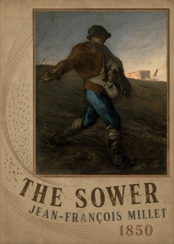 Jean-François Millet The Sower II No2 - Poster