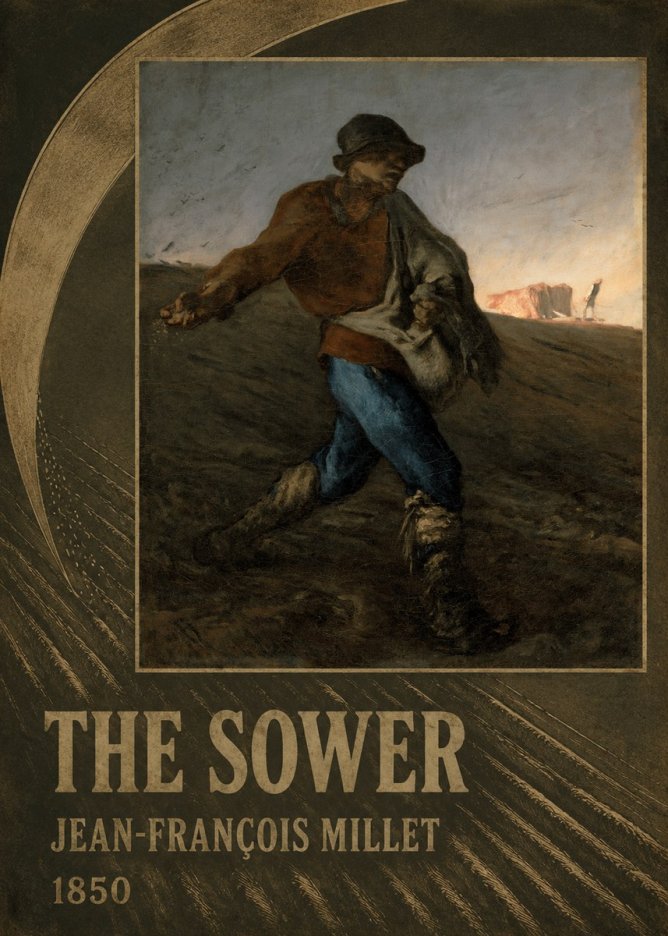 Jean-François Millet The Sower II No5 - Poster