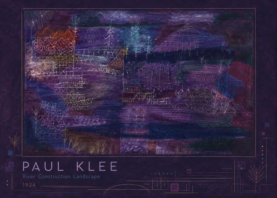 Paul Klee River Construction Landscape No2 - Poster