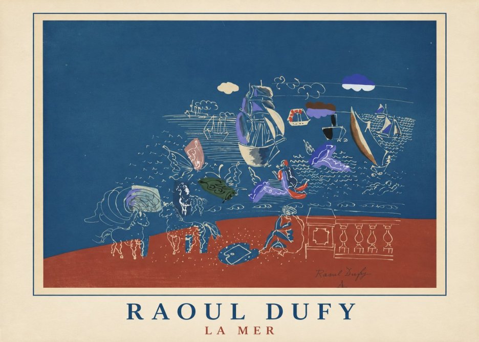 Raoul Dufy La Mer No4 - Poster