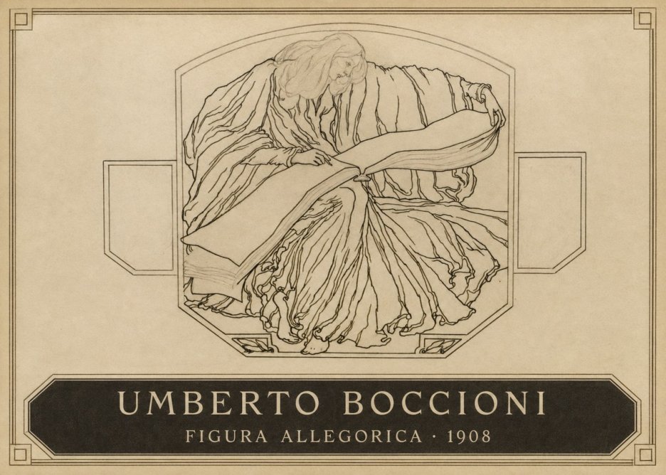 Umberto Boccioni Figura Allegorica No3 - Poster