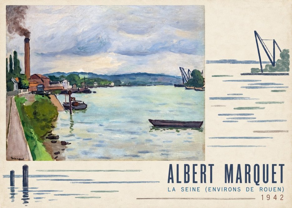 Albert Marquet La Seine (Environs De Rouen) No4 - Poster