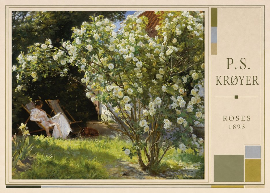 P.S. Krøyer Roses No3 - Poster