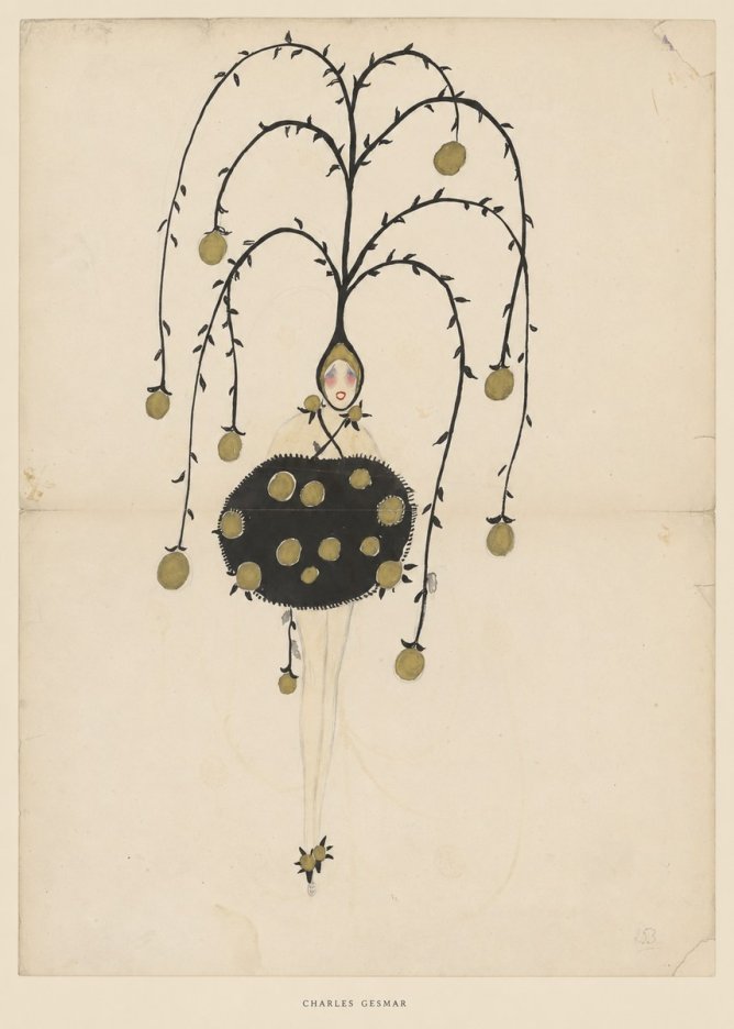 Charles Gesmar Figure with Hanging Orbs No5 - Poster