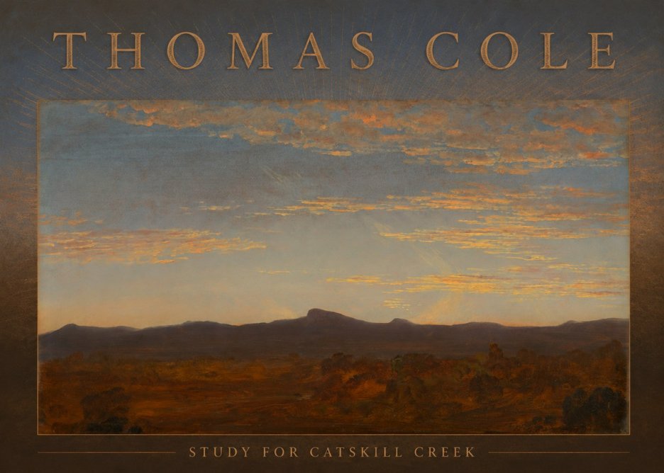 Thomas Cole Study for Catskill Creek II No6 - Poster