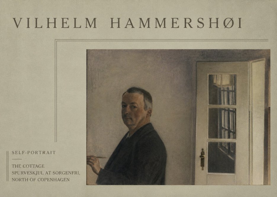 Vilhelm Hammershøi Self-portrait. the Cottage Spurveskjul at Sorgenfri, North of Copenhagen No4 - Poster