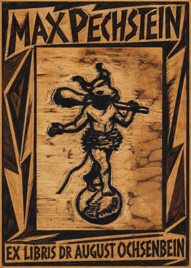 Max Pechstein Ex Libris Dr August Ochsenbein No1 - Poster