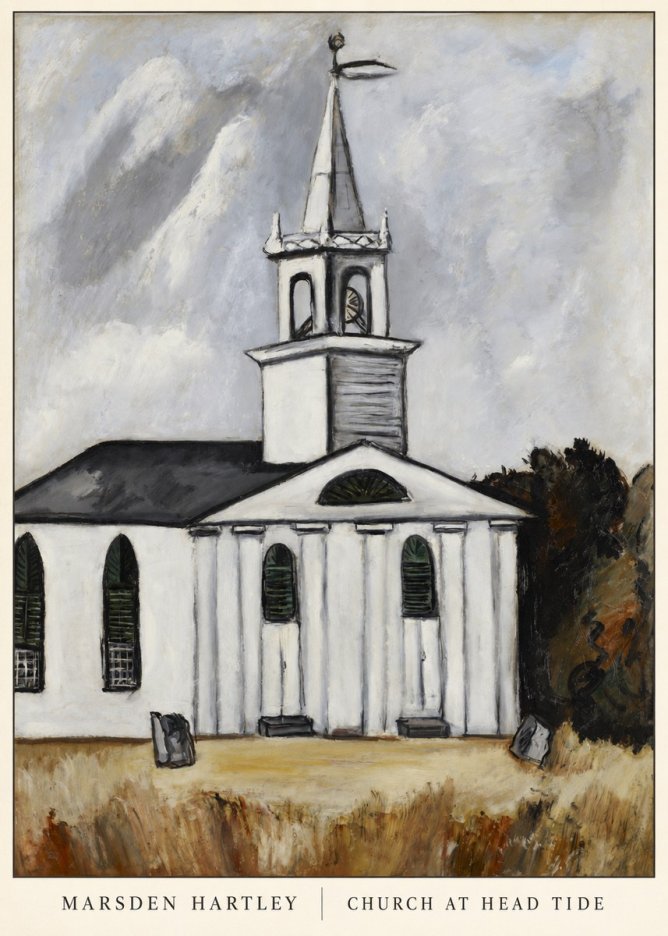 Marsden Hartley Church at Head Tide No6 - Poster