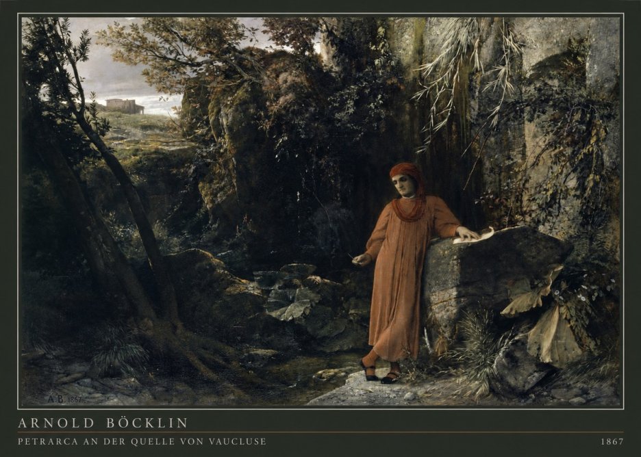 Arnold Böcklin Petrarca an Der Quelle Von Vaucluse No4 - Poster