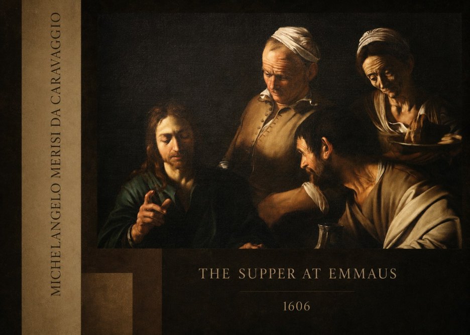 Michelangelo Merisi da Caravaggio The Supper at Emmaus I No3 - Poster