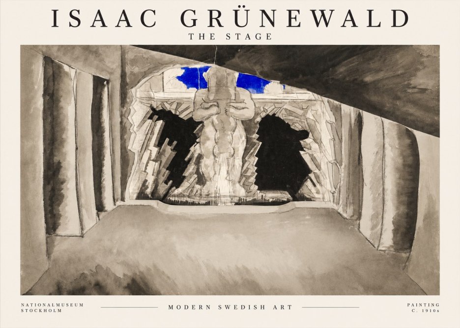 Isaac Grünewald The Stage No1 - Poster