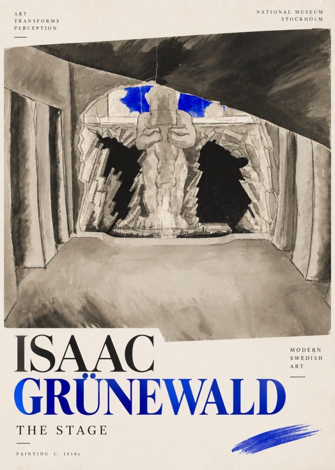 Isaac Grünewald The Stage No4 - Poster