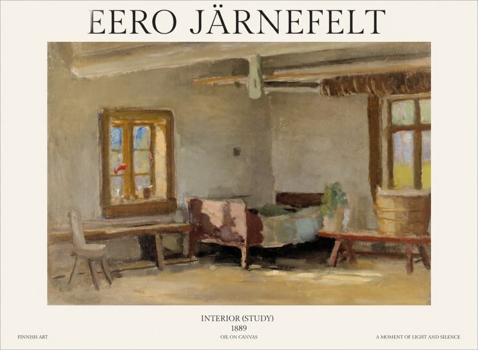 Eero Järnefelt Interior (Study) No1 - Poster