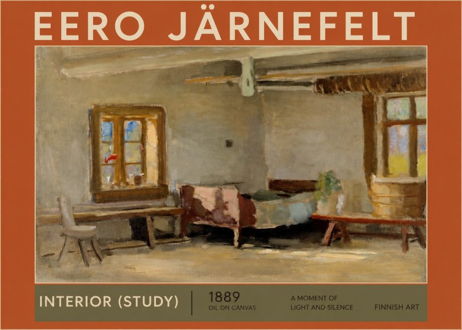 Eero Järnefelt Interior (Study) No2 - Poster