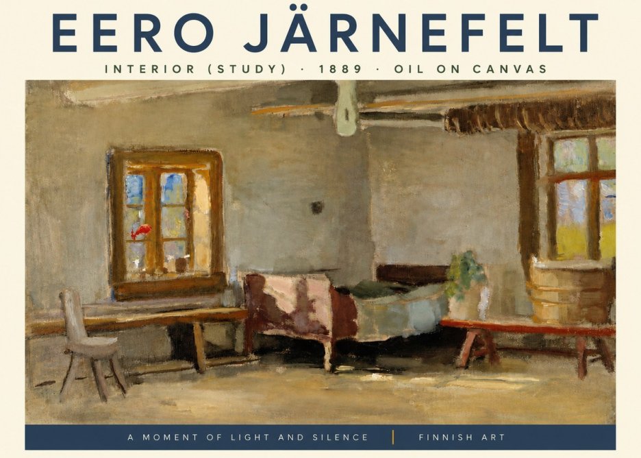 Eero Järnefelt Interior (Study) No3 - Poster