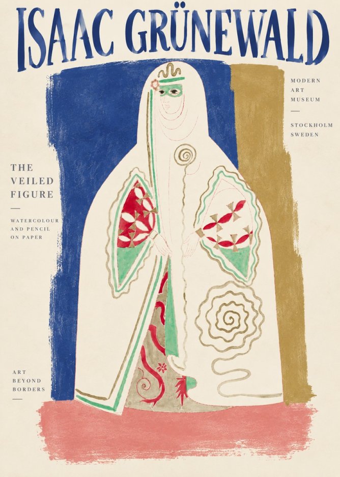 Isaac Grünewald The Veiled Figure No4 - Poster