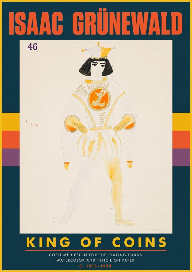 Isaac Grünewald King of Coins No4 - Poster