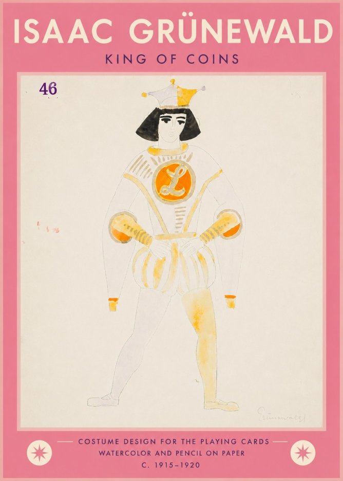 Isaac Grünewald King of Coins No5 - Poster