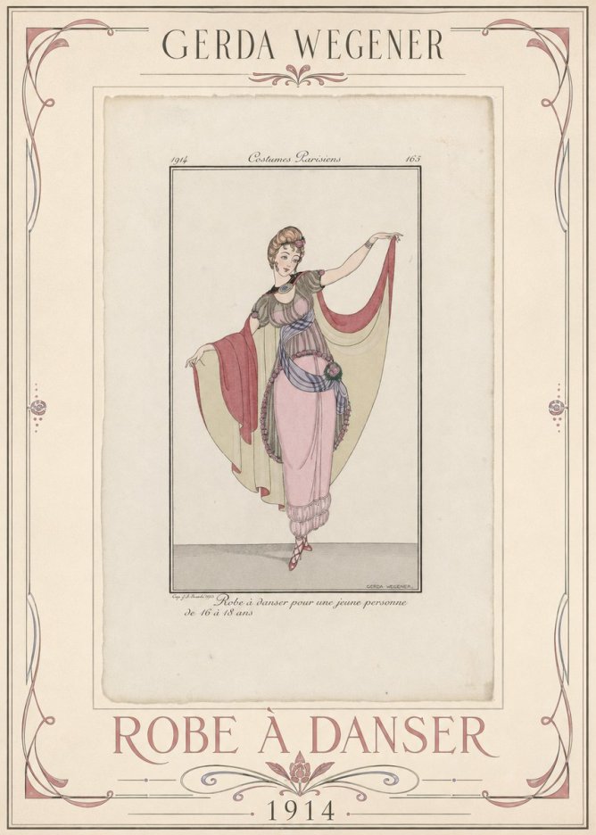 Gerda Wegener Robe À Danser No1 - Poster