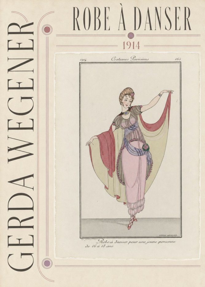 Gerda Wegener Robe À Danser No3 - Poster