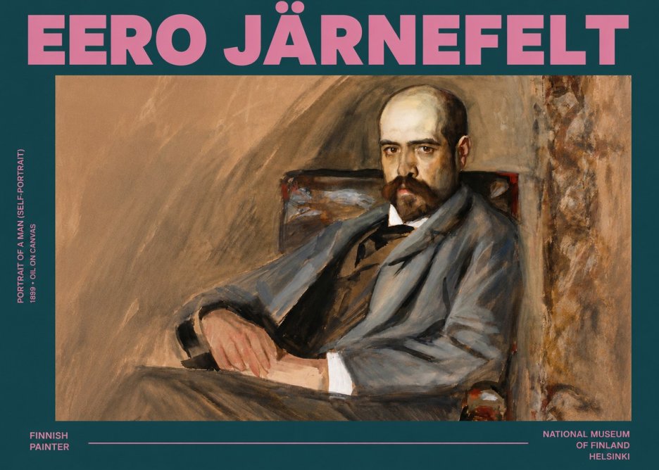 Eero Järnefelt Portrait of a Man (Self-portrait) No3 - Poster