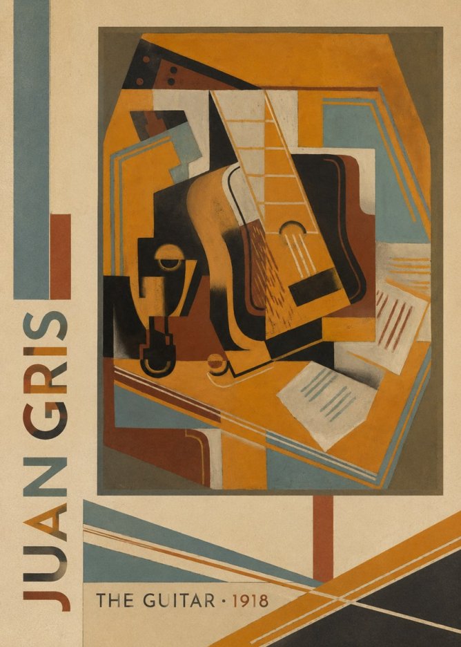 Juan Gris The Guitar No2 - Poster