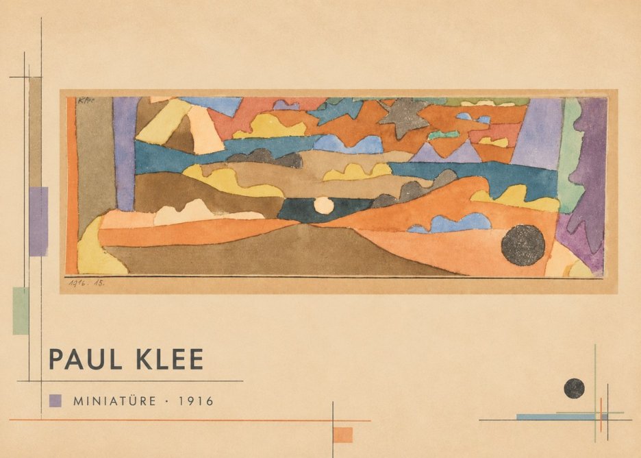 Paul Klee Miniatüre · 1916 No6 - Poster
