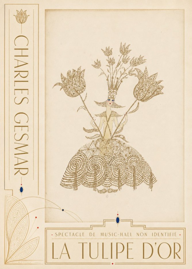Charles Gesmar La Tulipe D'or No2 - Poster