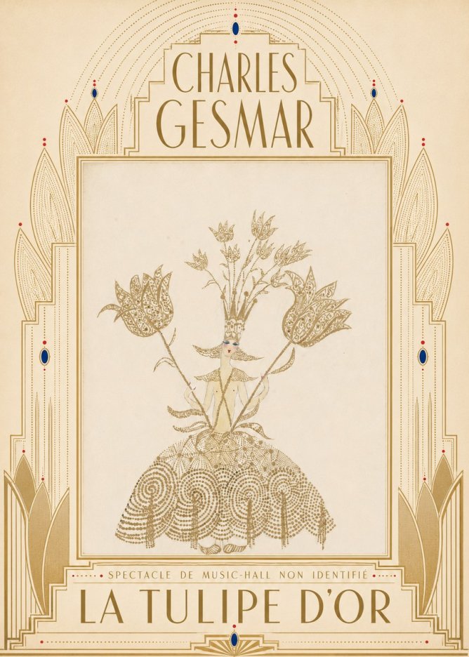 Charles Gesmar La Tulipe D'or No5 - Poster
