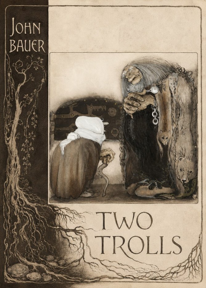John Bauer Two Trolls No2 - Poster