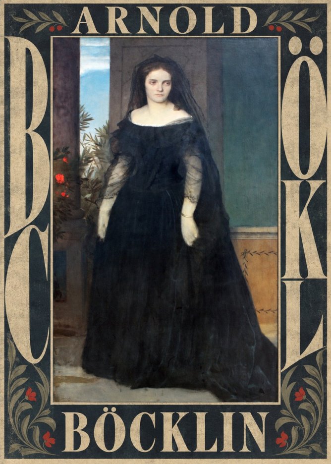 Arnold Böcklin Portrait of Mrs. Böcklin No6 - Poster
