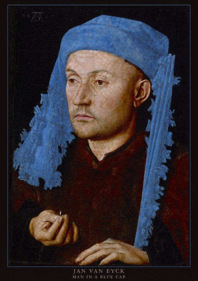Jan van Eyck Man in a Blue Cap I No5 - Poster