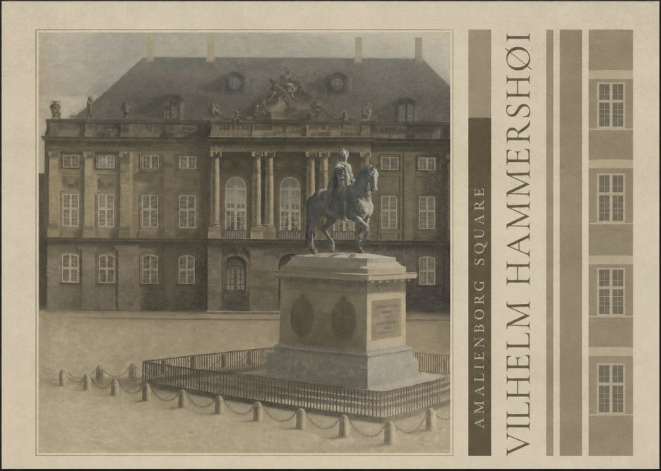 Vilhelm Hammershøi Amalienborg Square II No2 - Poster
