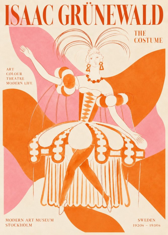Isaac Grünewald The Costume II No2 - Poster