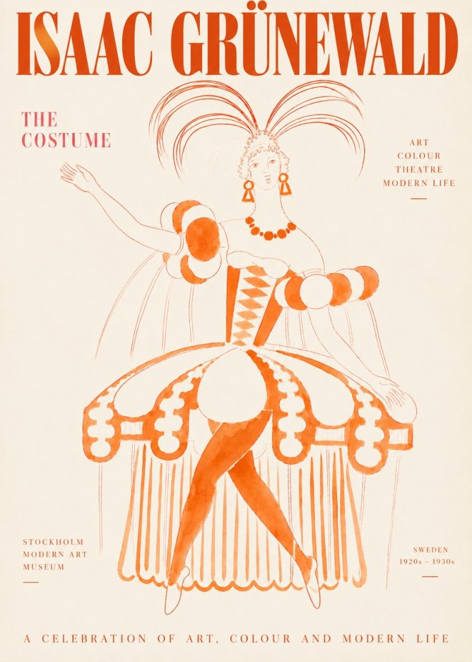 Isaac Grünewald The Costume II No3 - Poster
