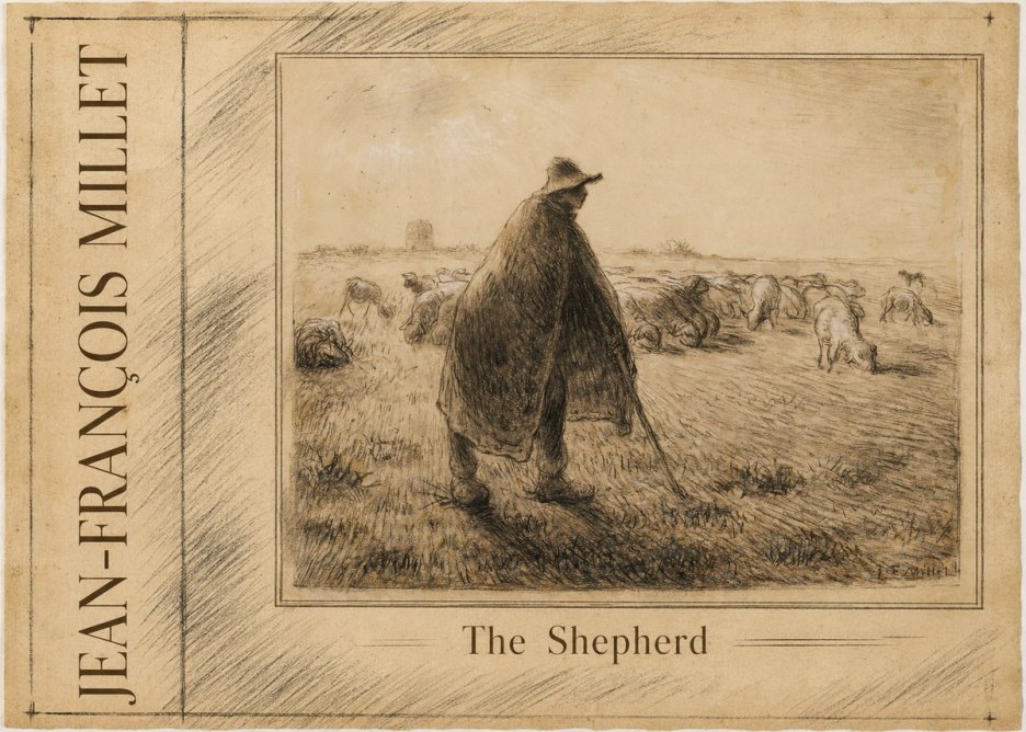 Jean-François Millet The Shepherd No2 - Poster