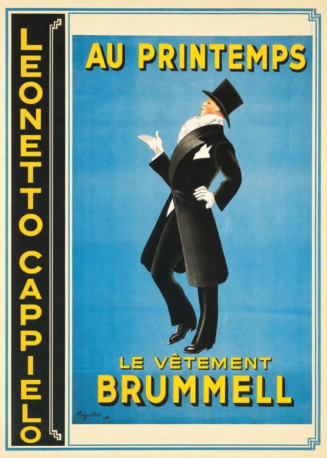 Leonetto Cappiello Au Printemps Le Vêtement Brummell No4 - Poster
