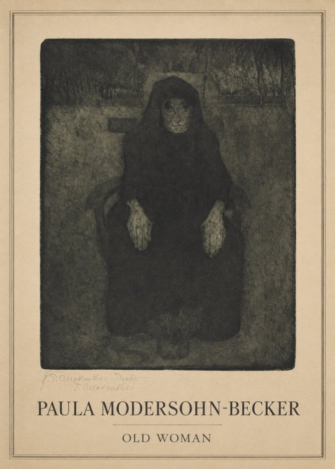 Paula Modersohn-Becker Old Woman No1 - Poster