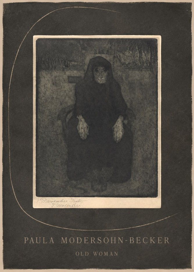 Paula Modersohn-Becker Old Woman No3 - Poster