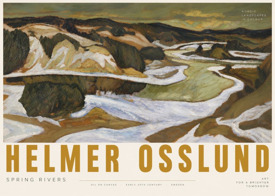Helmer Osslund Spring Flood No6 - Poster
