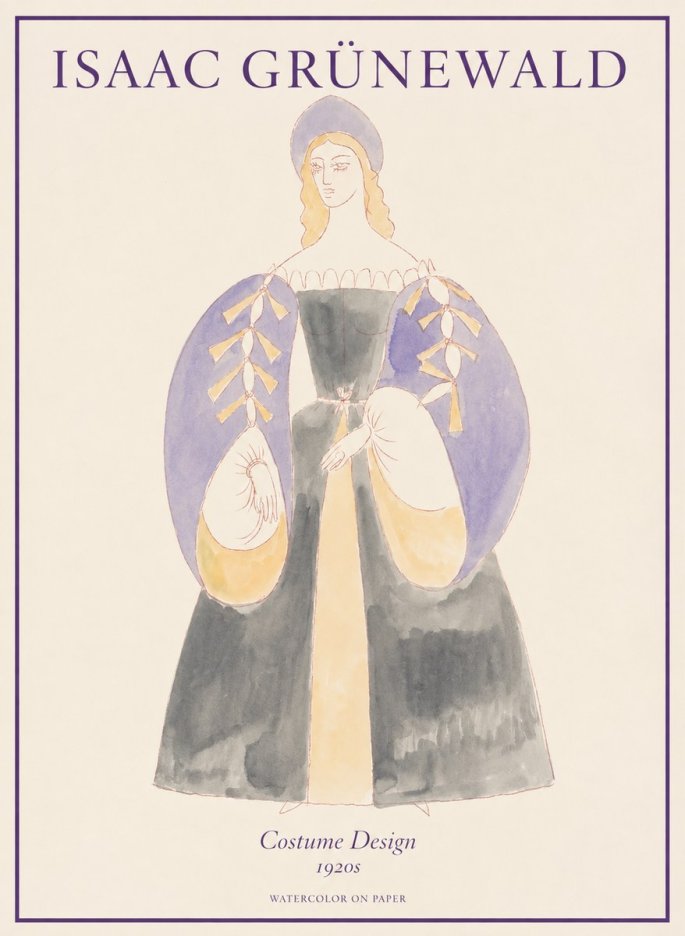 Isaac Grünewald Costume Design XIV No1 - Poster