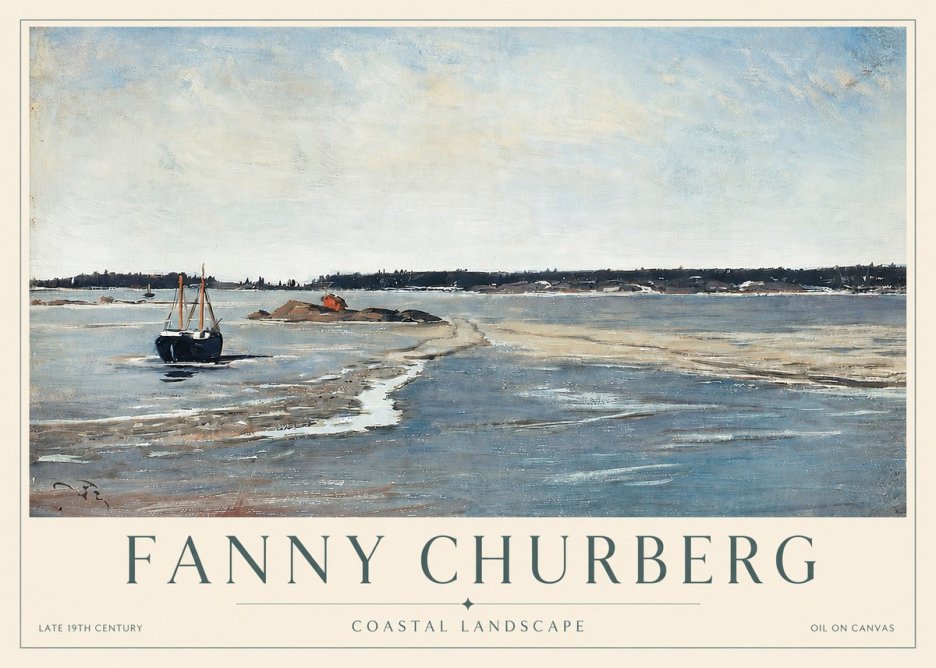 Fanny Churberg Coastal Landscape No3 - Poster