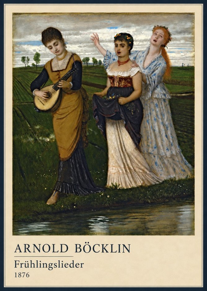Arnold Böcklin Frühlingslieder No4 - Poster
