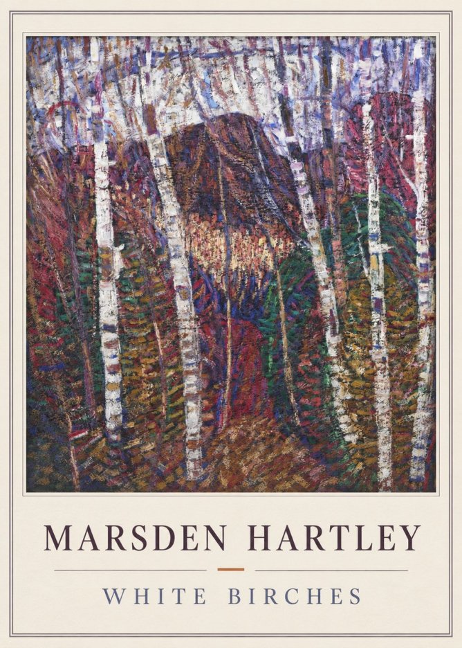 Marsden Hartley White Birches No4 - Poster