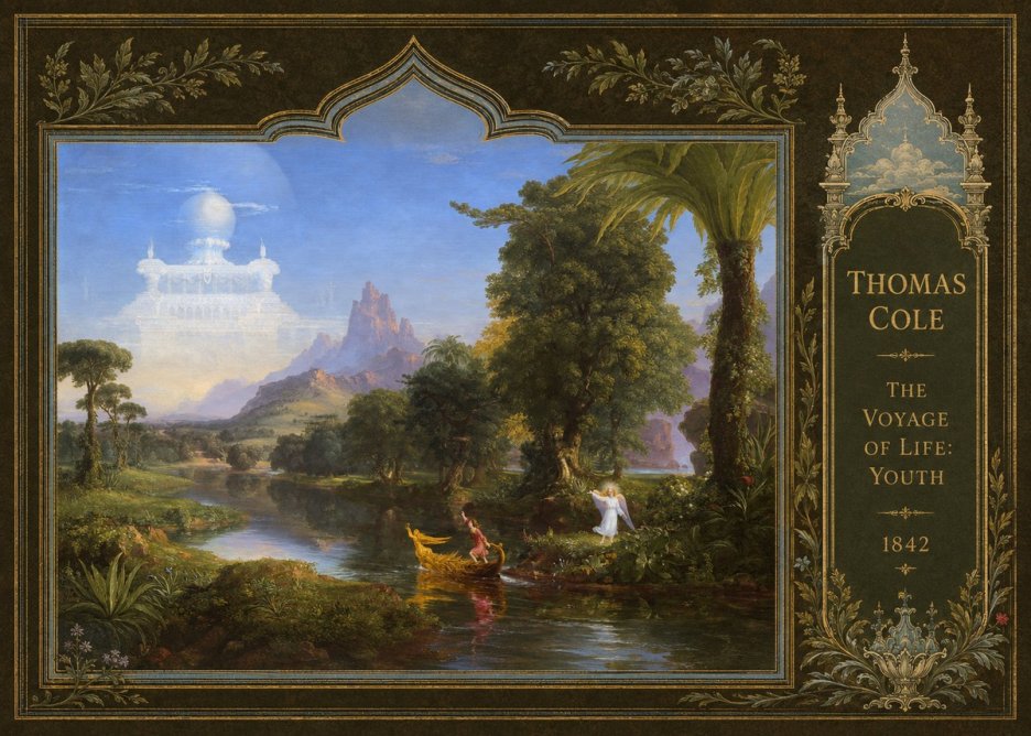 Thomas Cole The Voyage of Life: Youth IV No4 - Poster