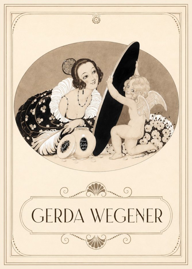 Gerda Wegener Crème Teindelys II No3 - Poster